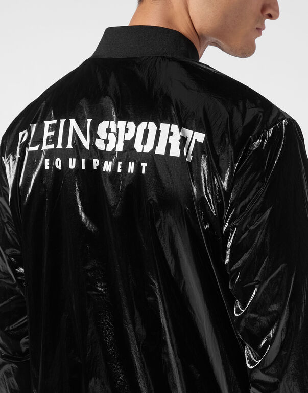 Nylon Crease Bomber Jacket