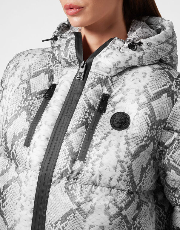 Nylon Puffer Jacket Pitone