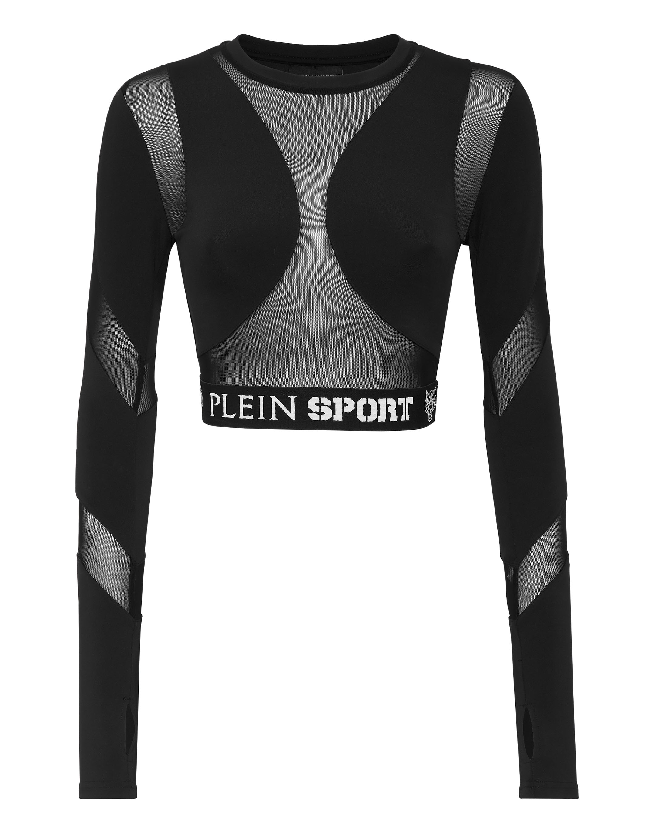 Crop top maniche deals lunghe sport